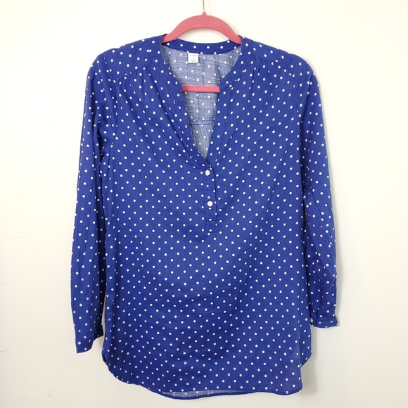 polka dot blouse old navy